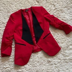 Nine West Red Blazer with Black Lapel 2